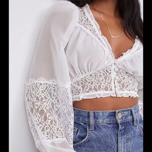 For Love & Lemons Freya Lace Blouse